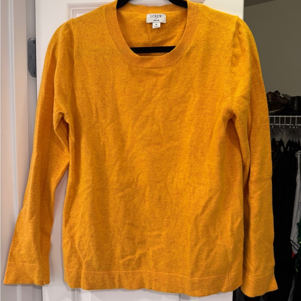 J. Crew Vibrant Yellow Knit Top
